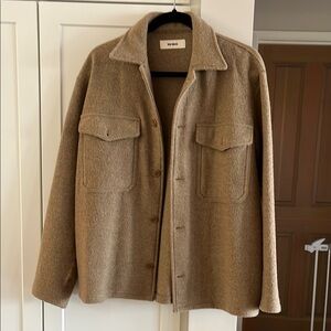 Buck Mason Women's felted wool shirt jacket M